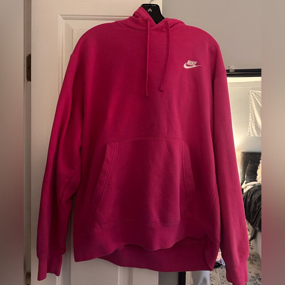 Hot pink nike hoodie